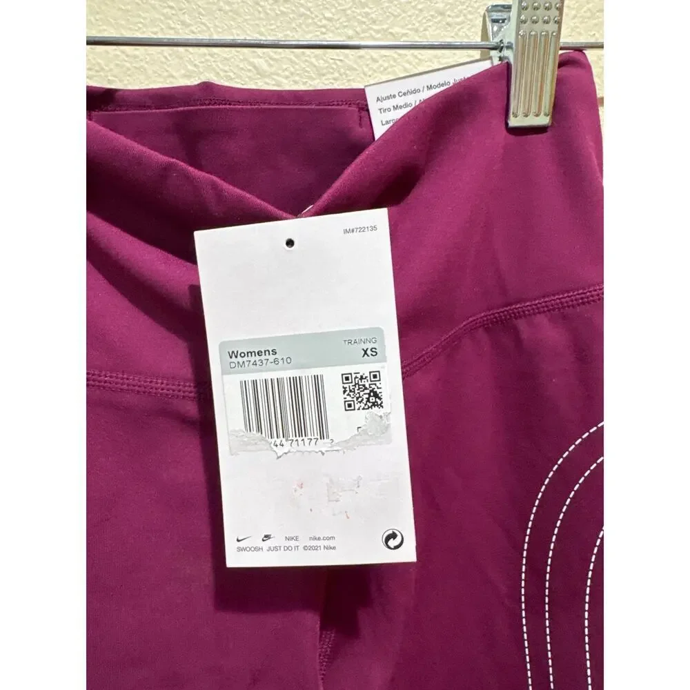Womens Nike One Lux XS Leggings New - Picture 4 of 6